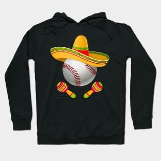 Funny Cinco De Mayo sombrero BASEball Mexican Player lover Hoodie